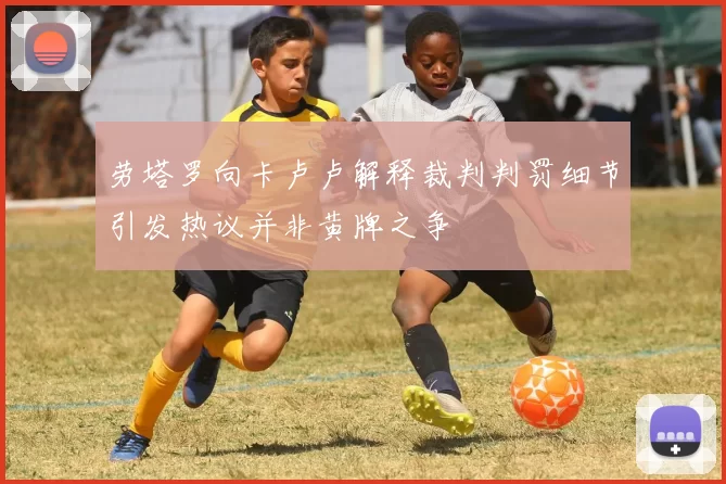 劳塔罗向卡卢卢解释裁判判罚细节引发热议并非黄牌之争
